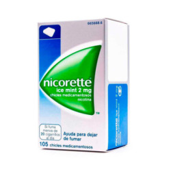 Nicorette ice mint 2 mg 105 chicles